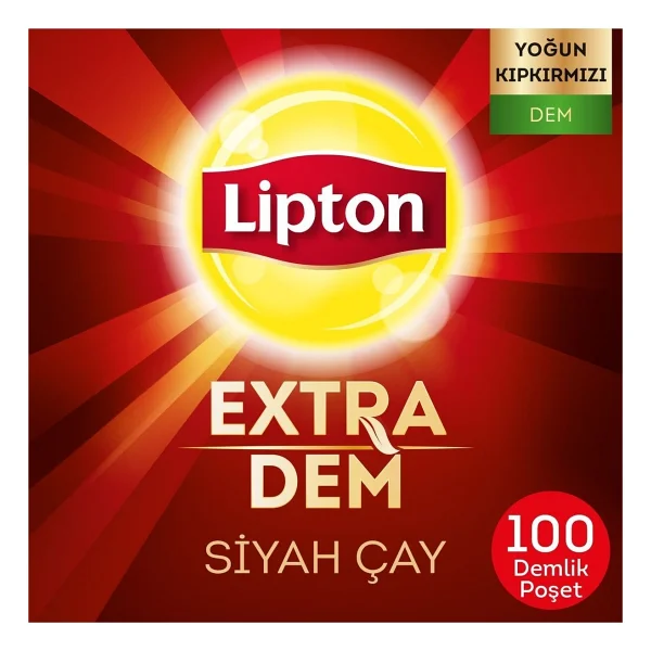 Lipton Extra Dem 100 Adet 3'lü Paket Demlik Poşet Çay - Görsel 2