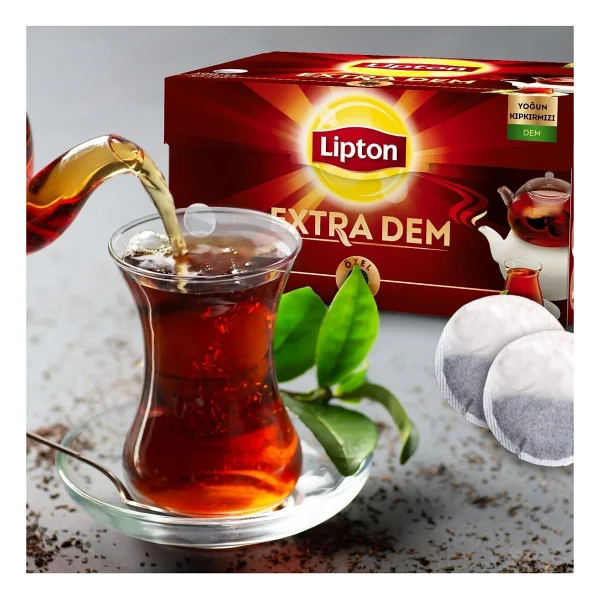 Lipton Extra Dem 100 Adet 3'lü Paket Demlik Poşet Çay - Görsel 6