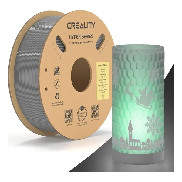 Creality Hyper PETG 1.75 mm 1 kg Gri Filament - Görsel 6