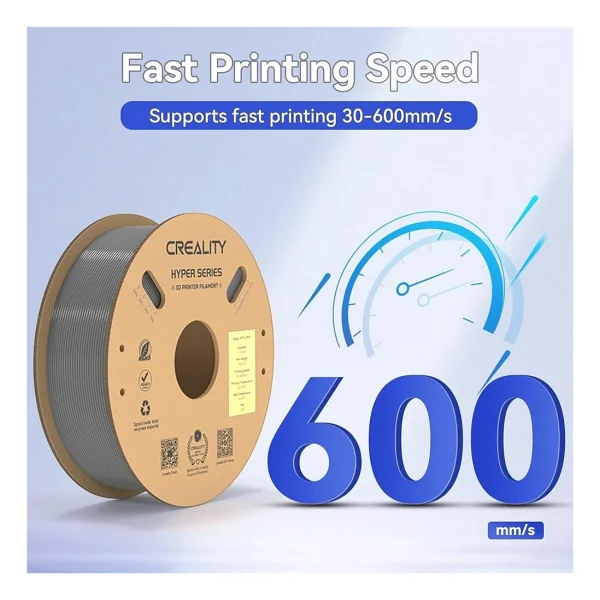 Creality Hyper PETG 1.75 mm 1 kg Gri Filament - Görsel 2