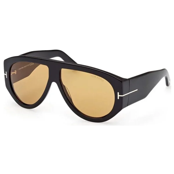 Tom Ford Bronson FT1044 01E Shiny Black-Brown Erkek Güneş Gözlüğü - Görsel 2