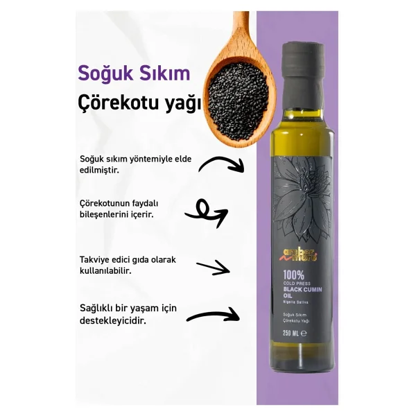 Çörekotu Yağı 250 ml - Görsel 4