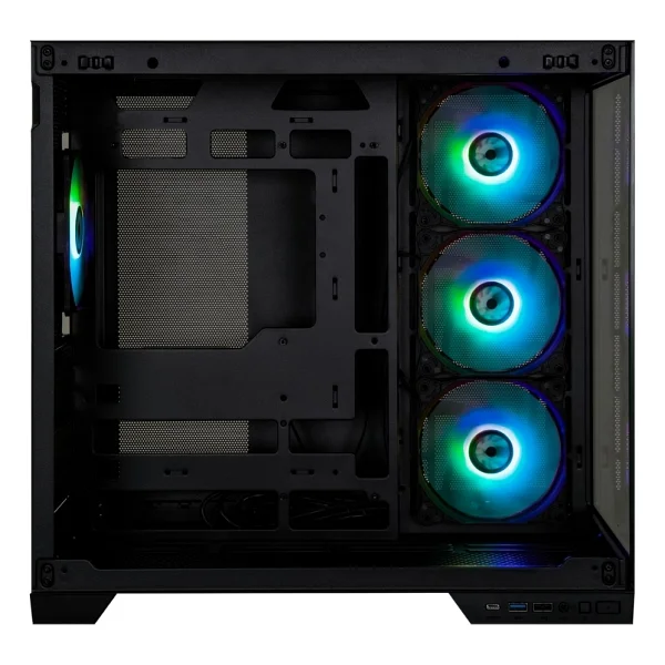 Bitfenix MH100 750W 80+ Bronze PSU 4x120mm ARGB Fan ATX Temperli Cam Siyah Gaming (Oyuncu) Kasa - Görsel 3