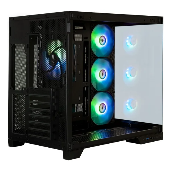 Bitfenix MH100 750W 80+ Bronze PSU 4x120mm ARGB Fan ATX Temperli Cam Siyah Gaming (Oyuncu) Kasa - Görsel 5
