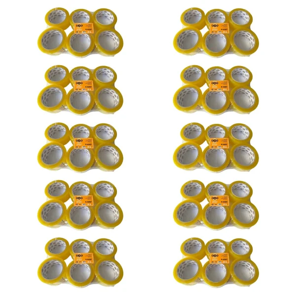 Otto Bant Şeffaf Koli Bandı Bantı / 45 mm x 100 Metre / 6 Adetlik 10 Paket - Görsel 5