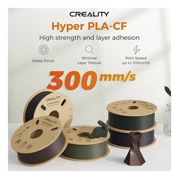 Creality Hyper Pla-Cf Carbon Fiber Filament 1kg - Ochre - - Görsel 2