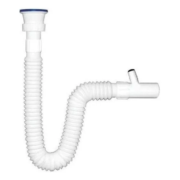 Özbest Çamaşır Çıkışlı Lüx Körüklü Lavabo Sifon - Görsel 2