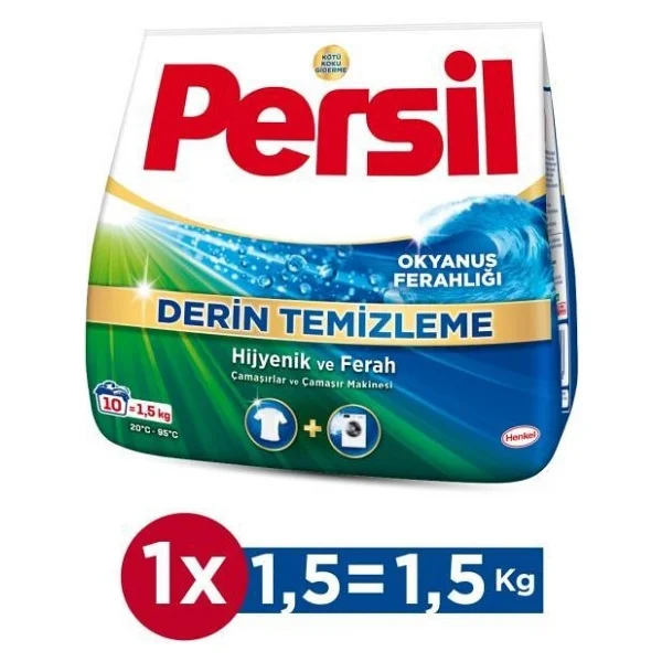 Persil Okyanus Ferahlığı 1.5 kg Toz Deterjan - Görsel 4