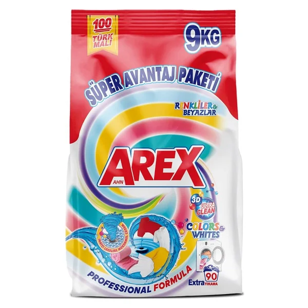 Arex Matik Renkliler ve Beyazlar 9 kg Toz Deterjan - Görsel 4