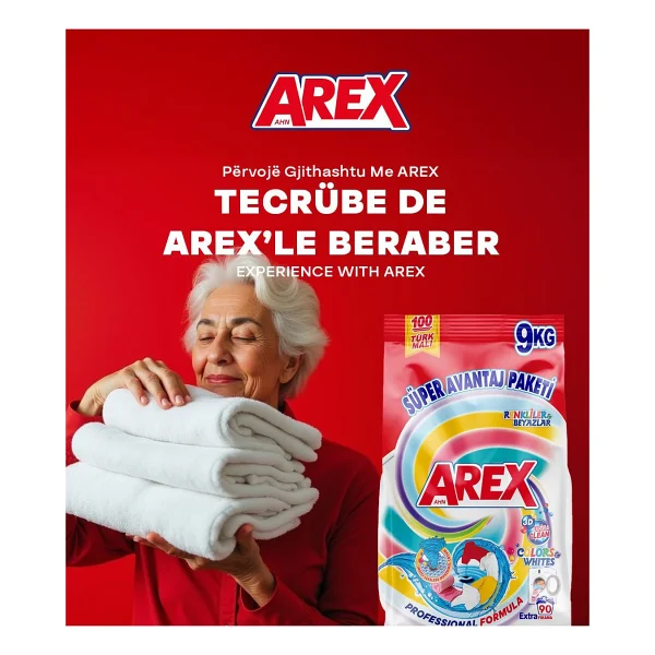 Arex Matik Renkliler ve Beyazlar 9 kg Toz Deterjan - Görsel 2