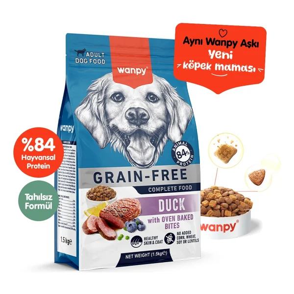 Wanpy Ördekli 1.5 kg Yetişkin Köpek Maması - Görsel 2