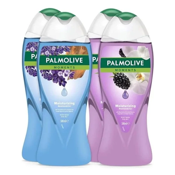 Palmolive Moments Lavanta Yağları ve Böğürtlen ile Nemlendirici Banyo ve Duş Jeli 500ML x 4 Adet - 500 ml - Görsel 3