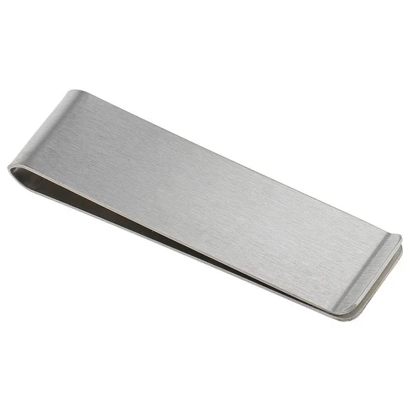 Spelt Metal Kağıt Para Tokası Kart Tutucu Klips Cüzdan Ataş Gümüş 70 mm x 20 mm - Görsel 3