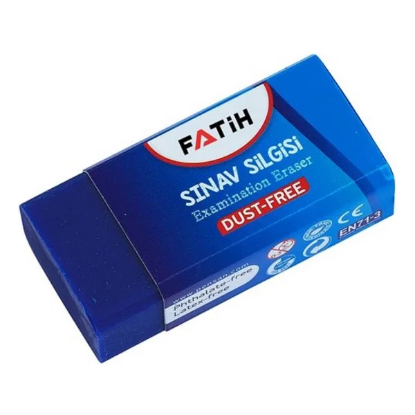 Fatih Mavi Renkli Dust Free Sınav Silgisi 24'lü Kutu Yüksek Performanslı Silgi - Görsel 5