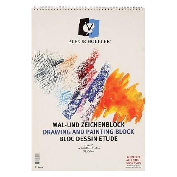 Alex Schoeller Resim Defteri 35 x 50 Spr. 165 gr 15 Yp. - 2 Adet - Görsel 3
