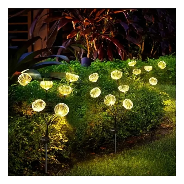 Sge Teknoloji Sge Güneş Enerjili 6 Top LED Sarı Renk Deniz Anası LED Bahçe Aydınlatma Solar Bahçe Süsü SGE1004 - Görsel 9