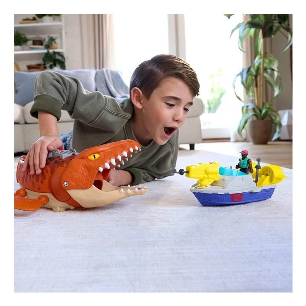 Imaginext Jurassic World Rebirth Aquachomp Chase Mosasaurus JFR23 - Görsel 2