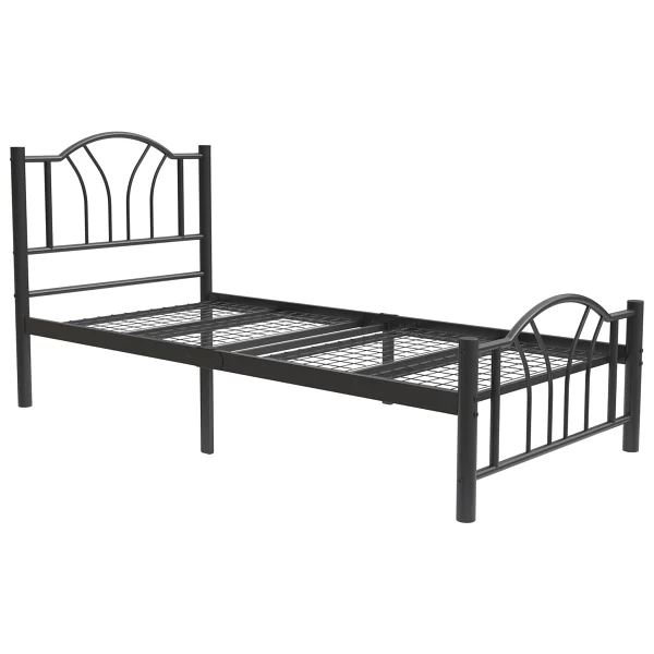 Argimo Bella 90x200 cm Ferforje Metal Tek Kişilik Karyola - Görsel 4