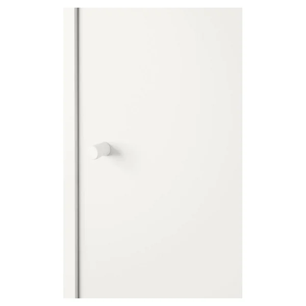 Ikea Kleppstad Gardırop Beyaz 117 x 176 cm Raflı 3 Kapaklı Geniş Depolama - Görsel 4