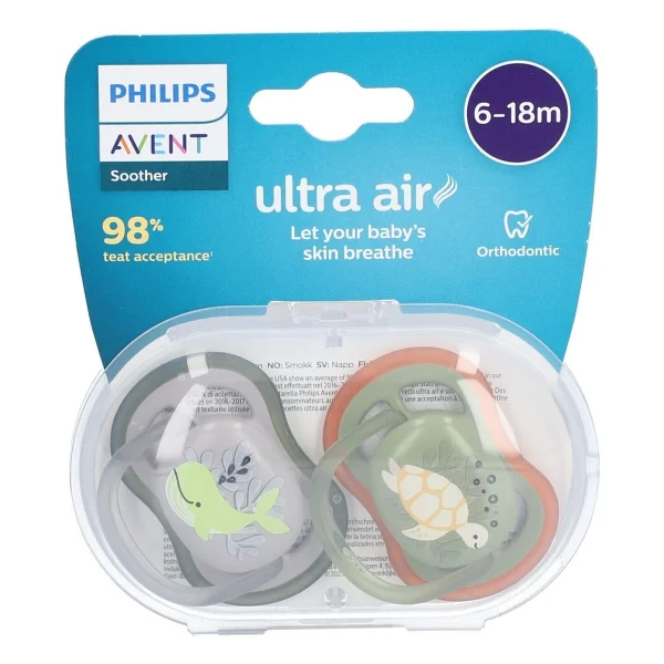 Philips Avent SCF085/60 Ultra Air 6-18 Ay 2'li Erkek Emzik - Görsel 3