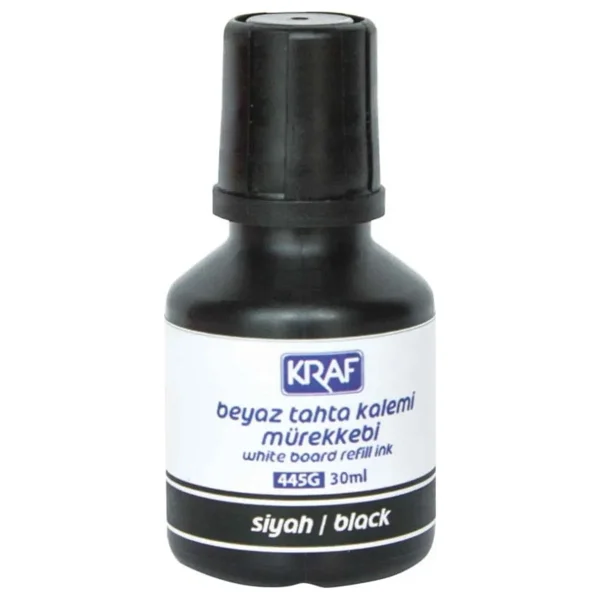 Kraf 445G 30 ml Beyaz Tahta Kalem Mürekkebi Siyah - Görsel 2