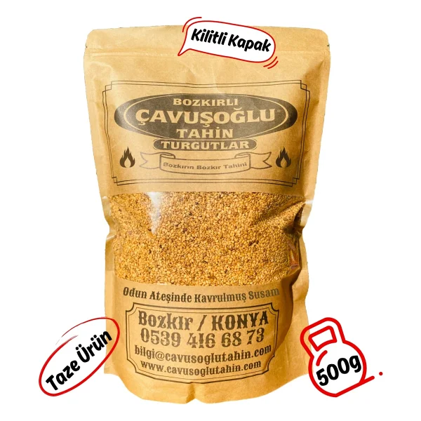 Bozkırlı Çavuşoğlu Odun Ateşinde Kavrulmuş Susam 500g - 500 gr - Görsel 6