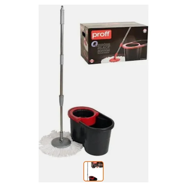 Proff Turbo Star Black Edition Döner Başlıklı Temizlik Kovası - Görsel 3