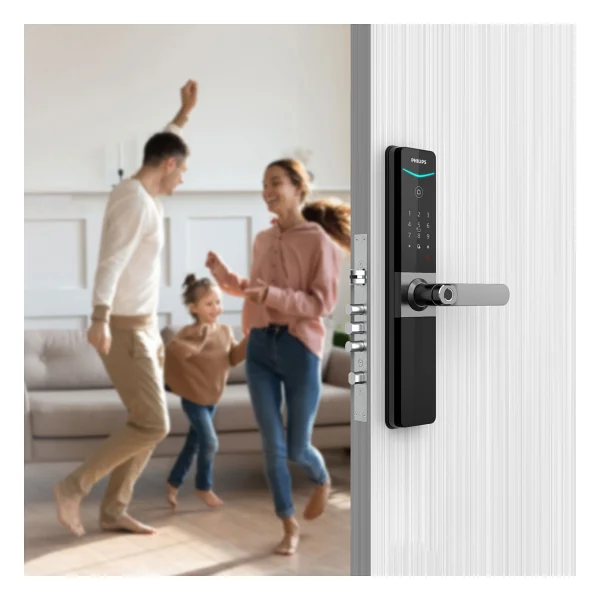 Philips Akıllı Kilit DDL610-5HBS Parmak İzi Şifre RFID Kart Wifi Bağlantılı - Görsel 3