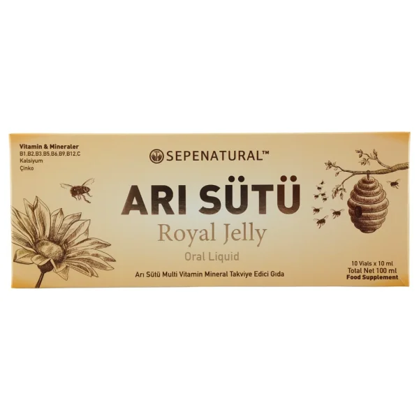 Sepe Natural Arı Sütü Royal Jelly Likit 500 mg 10 Ampul - Görsel 2