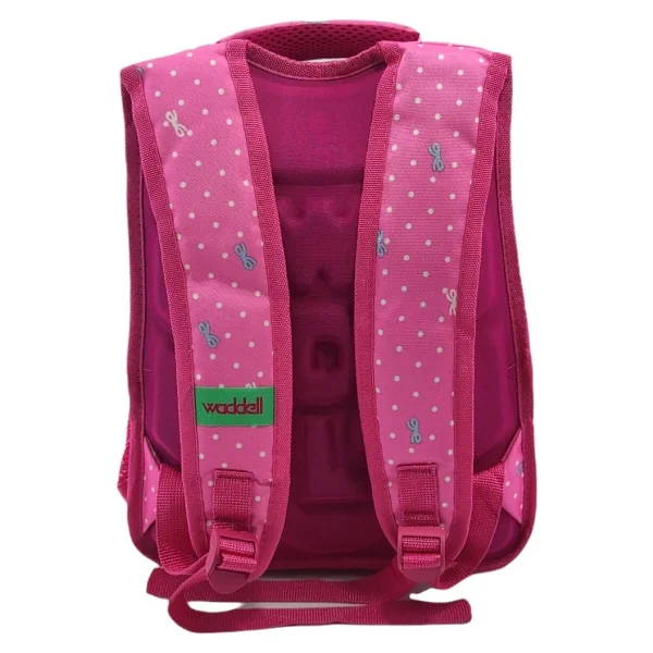 Waddell 5004 Benekli Unicorn Desenli Pembe Beslenme + İlkokul Sırt Çantası - Görsel 3