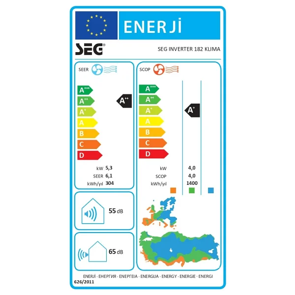 SEG Inverter 182 18000 BTU A++ Enerji Sınıfı Split Klima ile Konforlu Hava Sağlayın - Görsel 4