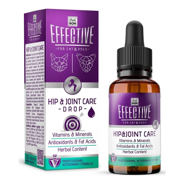 Delibon Effective Eklem Sistemi Sağlığı Köpek ve Kediler için 50 ml Damla - Görsel 6