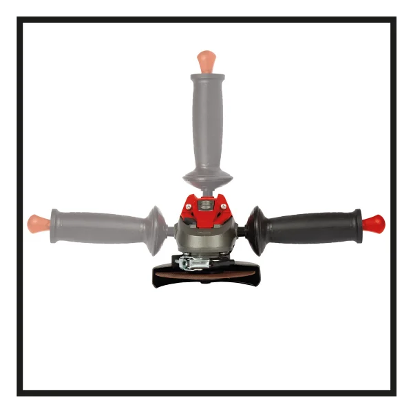 Einhell Avuç Taşlama TE-AG 115 (720 W, disk çapı Ø 115 mm, anahtarlı ek tutamak, kesme diski dahil değildir) - Görsel 2