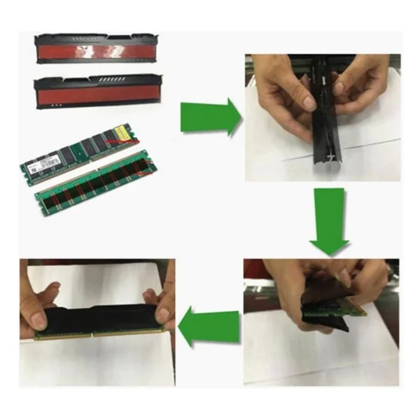 OEM Ram Soğutucu Ddr2-Ddr3-Ddr4 Kırmızı - Görsel 5