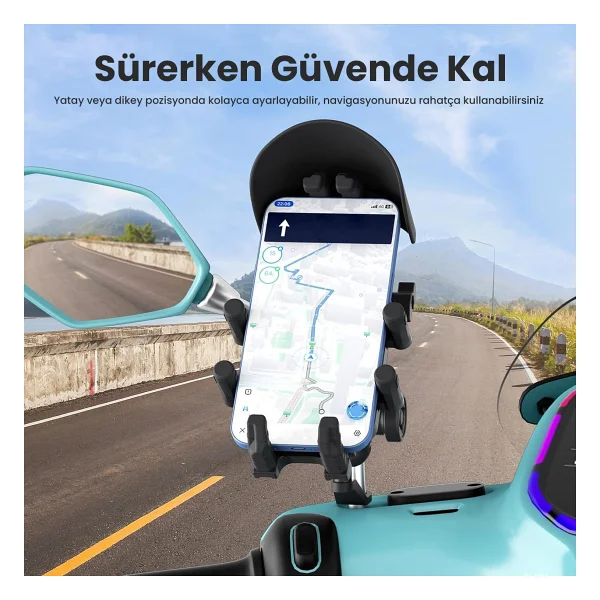 Bix BMPH05 Motosiklet/Bisiklet Telefon Tutucu - Görsel 2