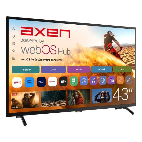 Axen AX43DIL540 Full HD 43" 109 Ekran Uydu Alıcılı webOS Smart LED TV - Görsel 3
