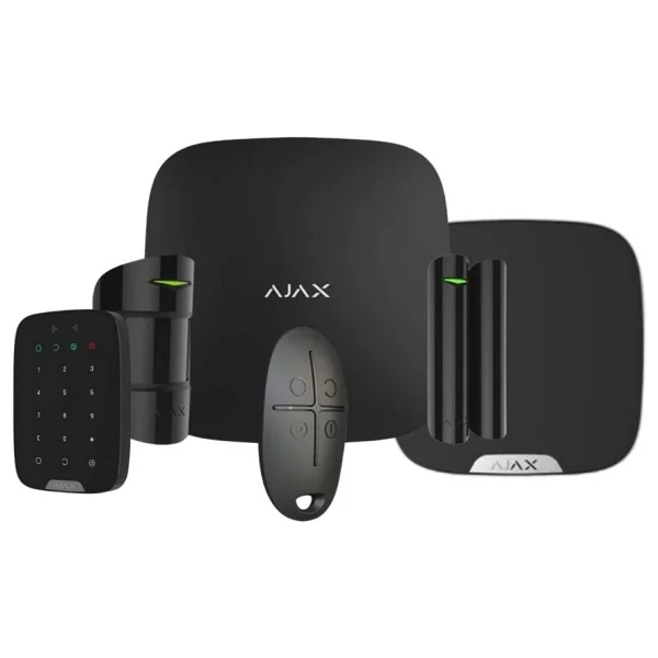 Ajax Hub Kit Kablosuz Hırsız Alarm Seti Keypad Dış Siren Dahil Siyah - Görsel 6