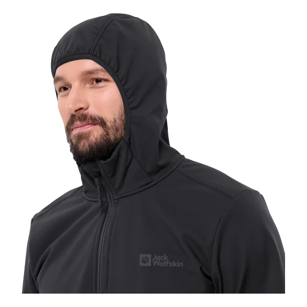 Jack Wolfskin Bornberg Hoody 1307471-6000 Kapüşonlu Erkek Softshell Mont - Görsel 8
