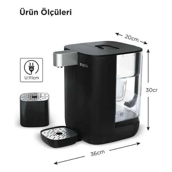 Brita Cube Tezgah Üstü Sıcak Soğuk Arıtmalı Su Sebili - Görsel 10