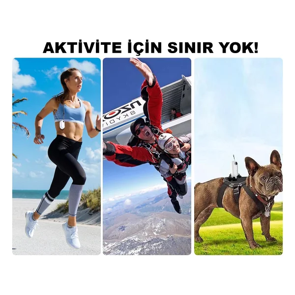 Robeve Mini Wifi Aksiyon Kamerası 1080P Giyilebilir Aksiyon Kamera - Su Geçirmez Tasarım - Ses ve Görüntü - Motorsiklet Görüntü Kaydı - Aksiyon Görüntü Kaydı - Görsel 3