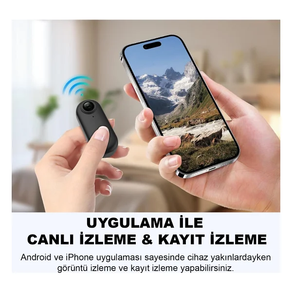 Robeve Mini Wifi Aksiyon Kamerası 1080P Giyilebilir Aksiyon Kamera - Su Geçirmez Tasarım - Ses ve Görüntü - Motorsiklet Görüntü Kaydı - Aksiyon Görüntü Kaydı - Görsel 4