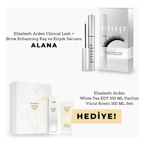 Elizabeth Arden Clinical Lash+ Brow Enhancing Kaş Ve Kirpik Serumu + White Tea Edt Parfüm Ve Vücut Kremi Hediyeli Set - Görsel 6