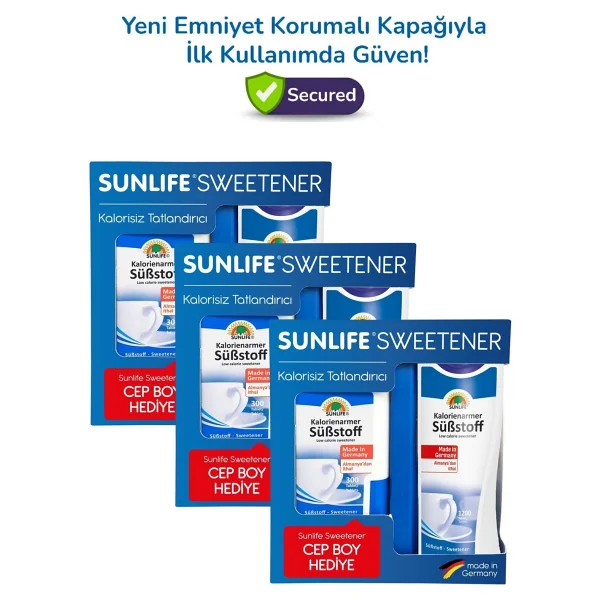 Asfstore Sunlife Substoff Tatlandırıcı 1200 Tablet + Sunlife Substoff Tatlandırıcı 300 Tablet 3 Adet - - - Görsel 2