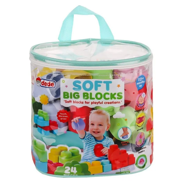 Dede Çantalı Yumuşak Big Bloklar 24 Parça 04008 - Görsel 4