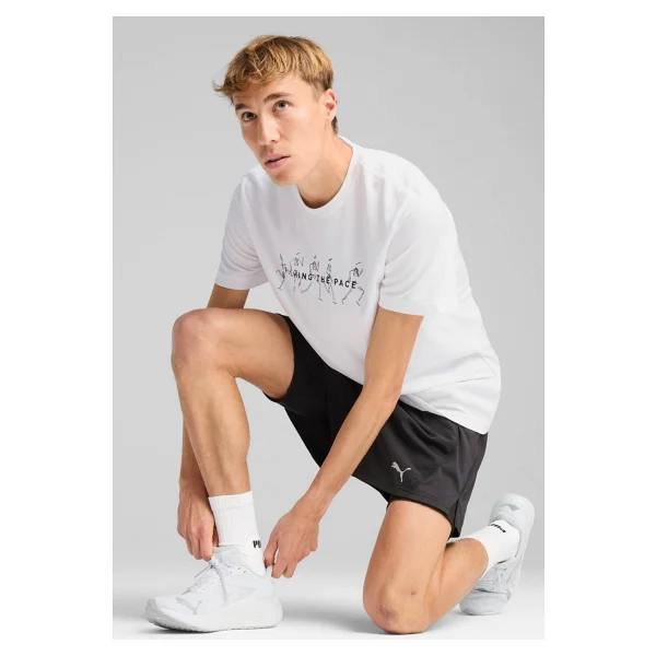 Puma Graphic Running 526557 Kısa Kollu Yuvarlak Yaka Erkek Tişört - Görsel 6