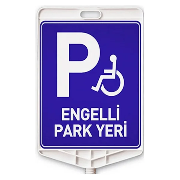 Engelli Park Yeri Uyarı Levhalı Delinatör Seti - Görsel 2