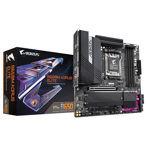 Gigabyte B650M Aorus Elite AMD AM5 DDR5 Micro ATX Anakart - Görsel 6