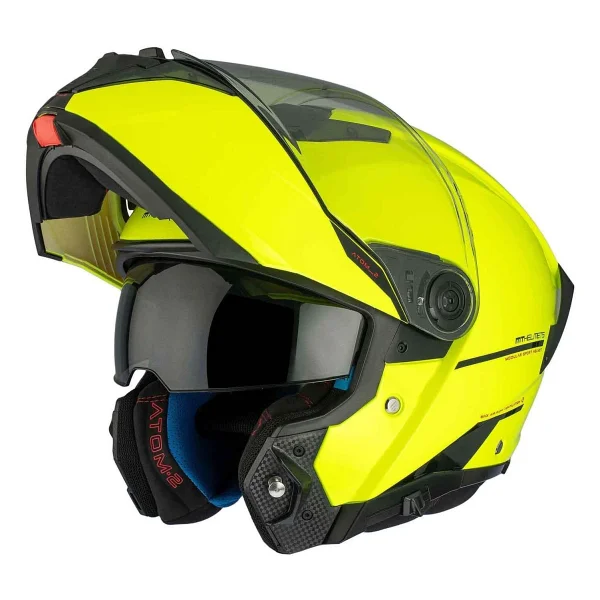 MT Atom 2 SV Çene Açılır Parlak Sarı Motor Kaskı - Görsel 3