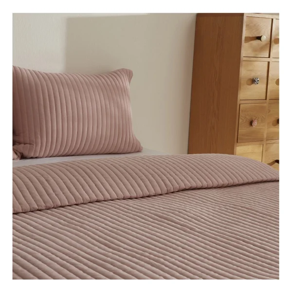 Karaca Home Elie Pudra Çift Kişilik Yatak Örtüsü Takımı - Görsel 4