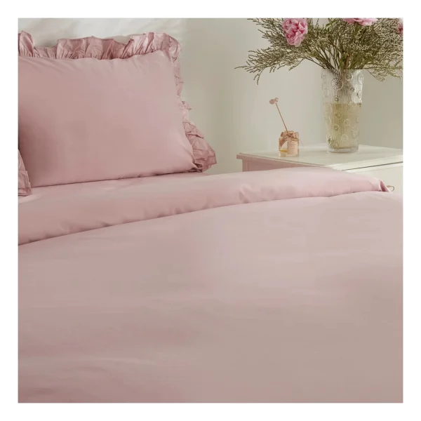 Karaca Home Pure Ruffle Pudra Çift Kişilik Nevresim Takımı - Görsel 5